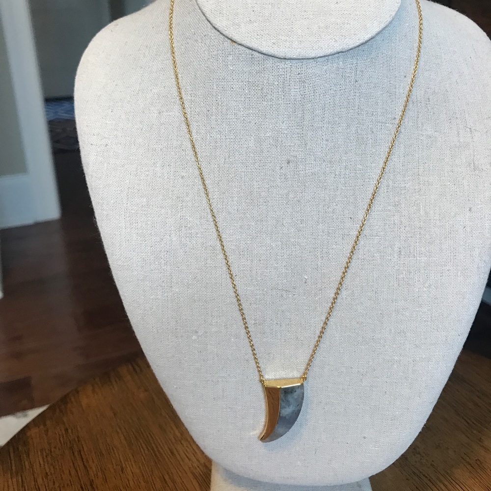 Stella & Dot Split Stone Pendant
